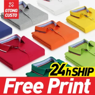 GTONG Custom Tshirt Tops Polo Shirts For Men Diy Logo Summer Work Clothes Print Corporate Culture Shirt Team Employee Printing 1 kf Hefad4d9bcf6442bf91ed93e11b772c20z