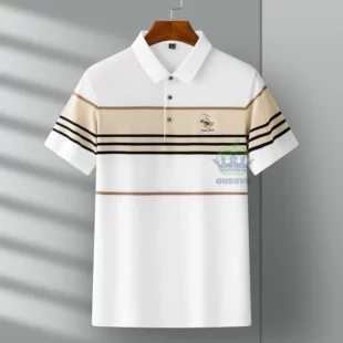 Luxury Embroidery Men's Polo Shirt Summer Thin Breathable 95%Cotton Hip-Hop Harajuku Black Lapel Short-Sleeved Tops Male M-4XL 3 kf S050a8fc33b294581a698a6a54abfa58f8