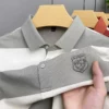 Luxury brand badge embroidered men's short sleeve polo shirt fashion wide stripe color blocked summer breathable casual T-shirt 6 kf S14a6dbc7372d4cf58aa2518b94921df1b