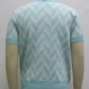 2025 Men's Summer Polo Shirts Clothing Luxury Jacquard Knitted V Neck Short Sleeve Polo Shirt Leisure Breathable Knitwear Tops 3 kf S18b7740f6d57425db68583c0e1c3cb5ds