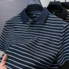 High quality fashion striped short sleeve polo shirt men summer loose comfortable breathable skin friendly casual lapel T-shirt 7 kf S1d7159c019d84d19b72f5b86d9458a35c