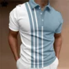 Fashion Polo Shirt For Men 3d Stripe T-Shirt Tops Summer Short Sleeve High Quality Polo Shirts Black Tees Casual men's Clothes 7 kf S1fa3fa20ba2e46de85bc0cf7f1b94a17i