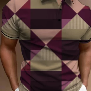Men's Striped Block Button Polo Shirts Casual Short Sleeves Men Male Polo Tee Shirt Mens Tops Street Mans Golf Clothing Clothes 1 kf S22d281ea1d5440c5be47ad90225ad7f15