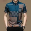 Men's Polo Shirt Business Casual Summer Short Sleeves Tops Pattern Print Button T Shirt Loose Clothes Fashion Polo T Shirt 2 kf S2b9d414121d74ddeaf38e39db3716754r