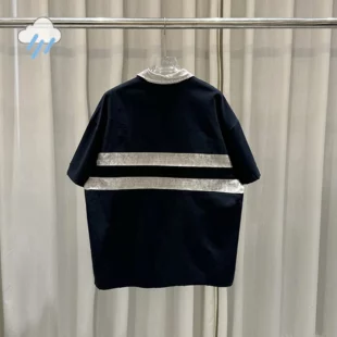 Hip Hop Vintage Washed Black Dirty Damaged PROJECT G/R Polo Shirts Men Women Casual Oversized Logo Embroidery Striped Shirt 1 kf S3889b694a69145909a8255ec13332e52S