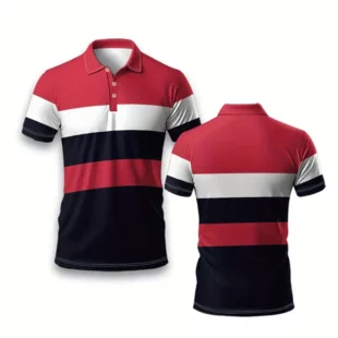 Men Polo Shirts Short Sleeve Men's Clothes Summer Oversized Sportswear Shirt Striped Polo Tees Fashion Man Pullover Tops 3 kf S39d08b83ac854fa79584683ed7a4a7aeV