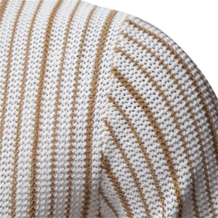 AIOPESON 2025 Men's Striped Mesh Polo Shirt - Breathable Contrast Panel Knit Top with Turn-Down Collar 2 kf S3fe9ee62498f4af88bb3a6479733edf4s