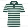 Green&White Classic Striped Polo Shirt for Golf Game Sport Oversize Casual Summer Breathable Outdoor Attire 2025 High Design Tee 6 kf S4296e7cce37c40f6a94bbdd4288945cda