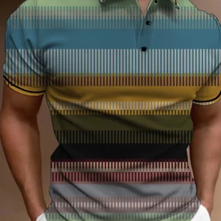 Men's Striped Block Button Polo Shirts Casual Short Sleeves Men Male Polo Tee Shirt Mens Tops Street Mans Golf Clothing Clothes 2 kf S47e0eabc97984bf98f116443733ef9adt