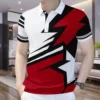 2025 Colorful 3D Printed Stripes Pattern Men's Polo Shirt For Men Short Sleeve Tees Summer Sport Lapel Tops Oversized T-Shirts 7 kf S4b05555f674c4ac4a47024f1660f9750k