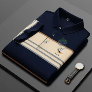 Luxury Embroidery Men's Polo Shirt Summer Thin Breathable 95%Cotton Hip-Hop Harajuku Black Lapel Short-Sleeved Tops Male M-4XL 1 kf S50bc82e2212b4d1c9fe05d04e8b76ec4R