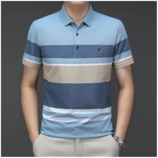 Summer New Men Polo Shirt High Quality brand cotton Short Sleeve men's polo shirt Business casual striped shirt polo men tops 3 kf S55967c8a9e9a45d094969947dacad19eg