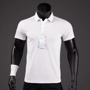 Polo Shirt Men Casual Solid Breathable Shirt Reflective Strip Sleeve Summer Sportswear Quick Dry Jerseys Tops Camisa Polo Shirts 4 kf S5d63e492e0f54881944547ea6bd29966t