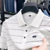 Fashion brand classic striped short sleeve polo shirt men new high-end brand personalized jacquard luxury pocket casual T-shirt 2 kf S5df715e9b7bf4d59ba10415a74fa0822b