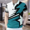 Colorful 3D Printed Stripes Pattern Men's Polo Shirt For Men Short Sleeve Tees Summer New Sport Lapel Tops Oversized T-Shirts 6 kf S6395f498076643958ba557ecacc1dfbcC