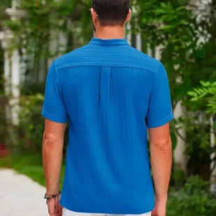 New Men's Embroidered Brand Striped Short Sleeved Henry Polo Shirt Summer Trend Luxury Fashion Casual Breathable T-shirt Top 4 kf S642e949005df4e8ca07e045aabb750dcT