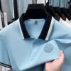 Premium 100% cotton men short sleeve polo shirt high-end brand pony embroidery summer fashion stripe color blocked lapel T-shirt 6 kf S6ce0b4f105384e61a1304b255403f7412