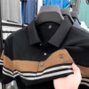 Fashion stripe checkered jacquard short sleeve polo shirt luxury brand men casual T-shirt personality color matching comfort top 7 kf S720c6ce2b16f48d5bd3a728c978647d91
