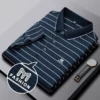 High-end fashion letter embroidery short-sleeved POLO shirt Men's casual T-shirt summer stripe business Paul shirt Men's wear 7 kf S7228b9c6e9144cd790028a5a8fe764cdY