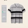 SIMWOOD 2025 Summer New Oversize Soft Knitted Polo Shirts Men Plus Size Tops Striped T-shirts 2 kf S817bb76bf0854a11ba732c6fbad6fc3bz