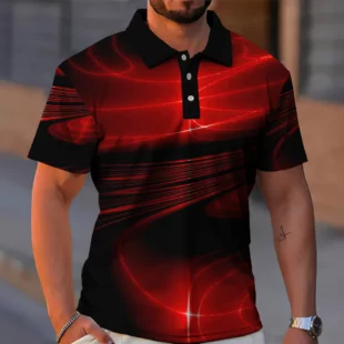 2024 Men's Polo Shirt 3d Technology Line Short Sleeve Golf Sport Shirts Summer Casual Man Clothes Oversized Polo T-Shirt For Men 3 kf S820e0802de8941fda71255ab8c2f64c5m