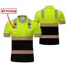 Construction Site Project Quick Dry Men's Polo Shirt Stripe 3D Printing Short Sleeve Breathable Loose Work Clothes Wholesale 6 kf S83d95afcf6d74d208121e14a5e9f13efj