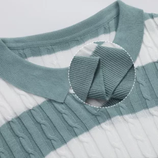 Men's Polo Short Sleeve Retro Knit Lapel Striped Short Sleeve Fashion Popular Knitwear Casual Breathable Top US Size 2 kf S8650ad0ec1ea4dcf8f282ccb795dae4ag