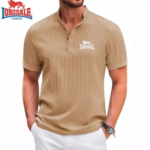 New Men's Embroidered Brand Striped Short Sleeved Henry Polo Shirt Summer Trend Luxury Fashion Casual Breathable T-shirt Top 2 kf S8920f9b2dac147559bf8a257f08bc4c0v
