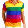 3D Color Rainbow Stripe Print Polo T Shirt For Men Fashion Lapel Short Sleeve Shirts Oversized Casual Golf Blouse Buttons Tops 3 kf S8b936a215b9a4597a5e0e2c45af76d10o