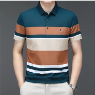 Summer New Men Polo Shirt High Quality brand cotton Short Sleeve men's polo shirt Business casual striped shirt polo men tops 4 kf S8d649ca7c5a44d7fbf372be01c06ff8cN