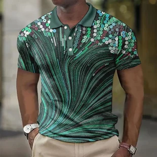 3D Print Men's Polo Shirt Striped Graphic Prints Geometry Button Up Polos Golf Shirt Short Sleeve Turndown Oversized Tee Shirt 2 kf S8dc49aaafb8b4799a0b4de4244f50bc0p