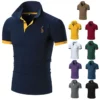 2024 High-End Luxury Brand Men'S Short Sleeved 2024 Summer Casual Short-Sleeved Polo Shirt Men'S T-Shirt 6 kf S8ffa7314b7b34f2fa8e7f9966d3d9806Y