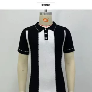 2025 Men's Summer Polo Shirt Short Sleeve Polo Business Party T Shirt High Quality Men's Polo Shirt Streetwear Casual Knit Tops 4 kf S96fe58f793954dada15f3f680254b209f