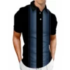 Colorful Stripes 3D Printed Polo Shirt For Men Color Block Pattern Short Sleeves Tee Summer Casual Lapel Tops Oversized T-Shirts 6 kf S97675c8f291a4dd387fb803d81630086o