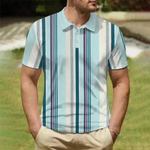 Fashion Simple Striped Print Men's Shirts Harajuku Street Summer Men's Clothing T-shirts for Men Casual Breathable Mens T shirt 4 kf S983554f136024ecd9700d80f765cae0bY