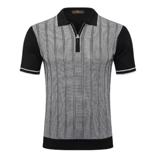 BILLIONAIRE BLSK CPRT polo shirt silk men 2025 summer New stripe embroidery elastic zipper comfort breathable big M-5XL T-Shirt 2 kf Sa8d5270266134a108c45e23e39c8aa5cs