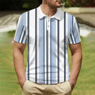 Fashion Simple Striped Print Men's Shirts Harajuku Street Summer Men's Clothing T-shirts for Men Casual Breathable Mens T shirt 3 kf Saeb4f8a58b0647aba49ff84f24e1a492S