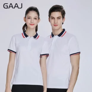 GAAJ Polo Shirt Men,France Stripes Collar Poloshirt,100% Cotton Button Up Social Tees,Fashion High Quality Summer Polos,200GSM 2 kf Saebd8db1b4154ba180f6b1c9bd636671W