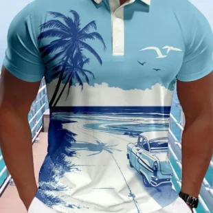 Anchor Men's Casual 3D Print Polo Shirt Outdoor Casual Daily Short Sleeve Turndown Polo Shirts Summer Spring S-5XL Lapel Polo 2 kf Sb6969832201d43e0ad08591dd55e840aU
