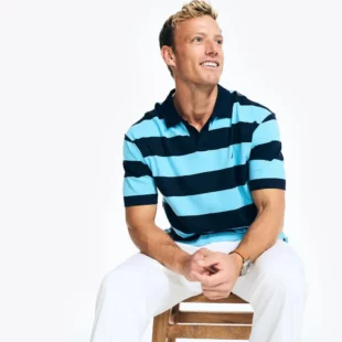Nautica | Mens Classic Fit Striped Polo 2 kf Sb91848deb50b4072911c0dee331f9b05v