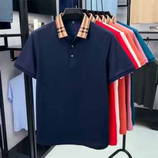 High quality striped lapel short sleeve T-shirt men's summer comfort fashion trend loose casual new breathable luxury polo shirt 5 kf Sc4f748d60c174b73a0c88bb4a327ad72I