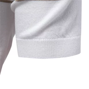 2025 Men's Slim Fit Solid & Striped Business Casual Polo Shirts Breathable Short Sleeve Comfort Top for Office Social Summer 2 kf Sce5c12d03e874ee59000a48b12132b50u