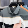 Quality trendy short sleeve polo shirt men fashion color blocked striped pocket design comfortable breathable summer T-shirt 5 kf Sd079076269bd41c5bfedf0936aa53c5be