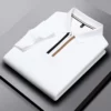 Fashion brand silk cotton breathable polo shirt short sleeved men's top summer new minimalist striped high-end casual T-shirt 7 kf Sd1bc9586f9984832ab0d27e00279f78eg