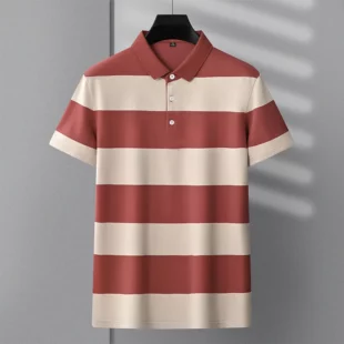 Fashion Striped Polo Shirt Man Business Casual Polo T Shirt Men Breathable Short Sleeve Polos Para Hombre Summer Men Clothing 5 kf Sd6ea1facc335422fa9194deb9e223f2do