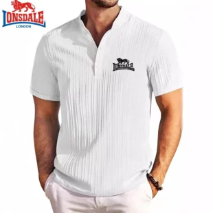 New Men's Embroidered Brand Striped Short Sleeved Henry Polo Shirt Summer Trend Luxury Fashion Casual Breathable T-shirt Top 3 kf Seb0a41c8e42e4b3493bd90d49ad1e0b4B