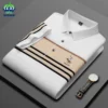 Luxury Embroidery Men's Polo Shirt Summer Thin Breathable 95%Cotton Hip-Hop Harajuku Black Lapel Short-Sleeved Tops Male M-4XL 1 kf Sedb5786200ba44bab52b64699d27d0ebU