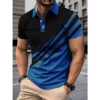 Colorful 3D Printed Stripes Polo Shirt For Men Geometry Pattern Short Sleeve Tees Summer Casual Lapel Tops Oversized T-Shirts 7 kf Sf46666af4cb7411786e28b27beba98abb