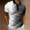 Gradient Men's Fashion Polos T-Shirts Summer Short Sleeve 3D Striped Print Street POLO T Shirt 6XL Plus Size Casual Tops 6 kf Sfea0714891e84fc0b5b8acd913215595s
