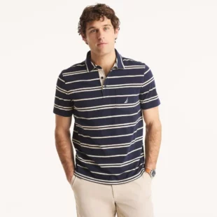 Nautica | Mens Classic Fit Striped Polo 3 kf Sffeed3a6b0de4fe8ab6272cb0db8b15fC